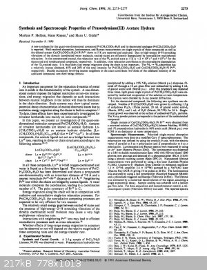 Inorg Chem 1991 vol30 pp2273-2277 ic00010a010 Praseodymium(III)acetate.jpg - 217kB